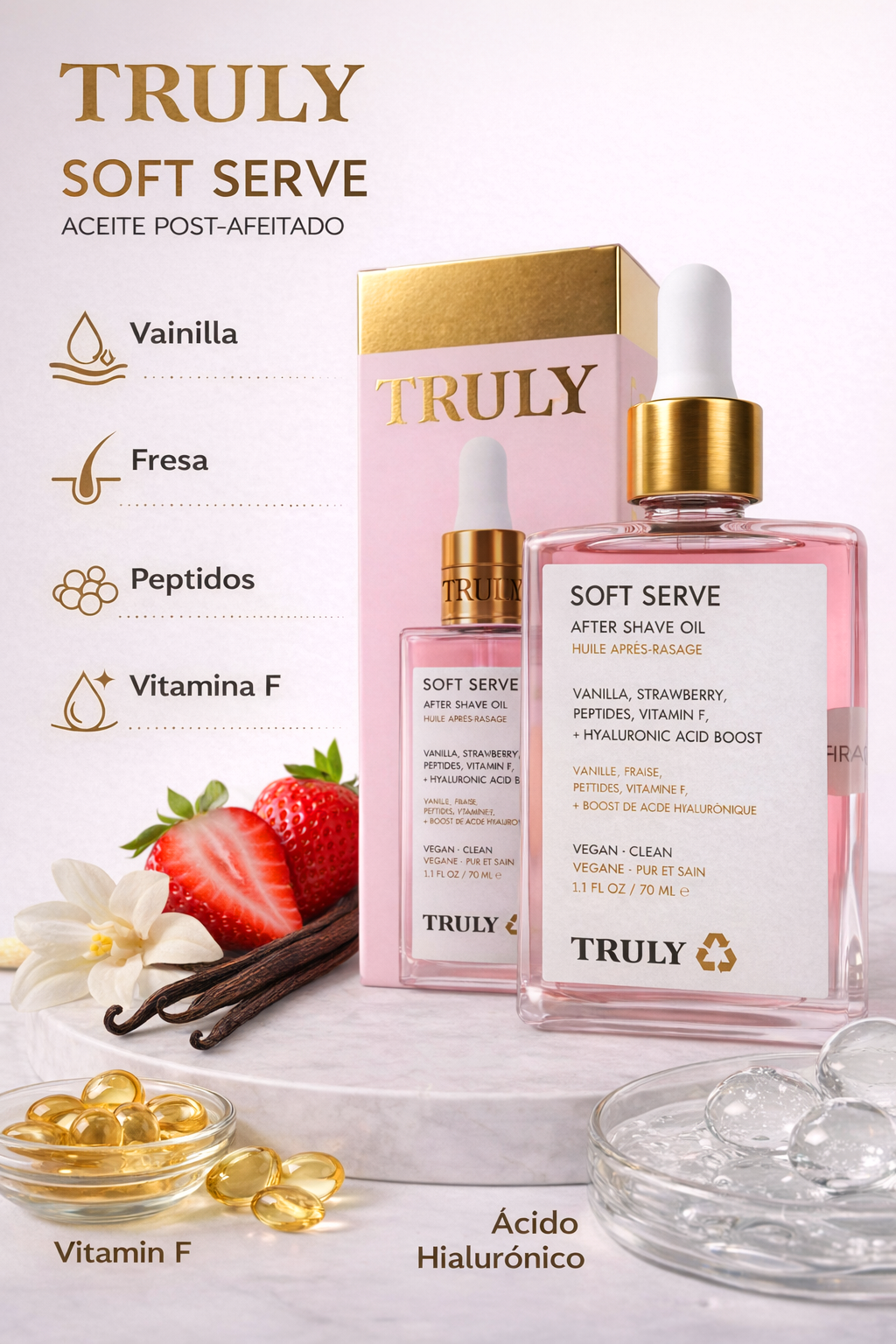 Aceite Calmante Post Afeitado para una Piel Suave y Reparada - TRULY